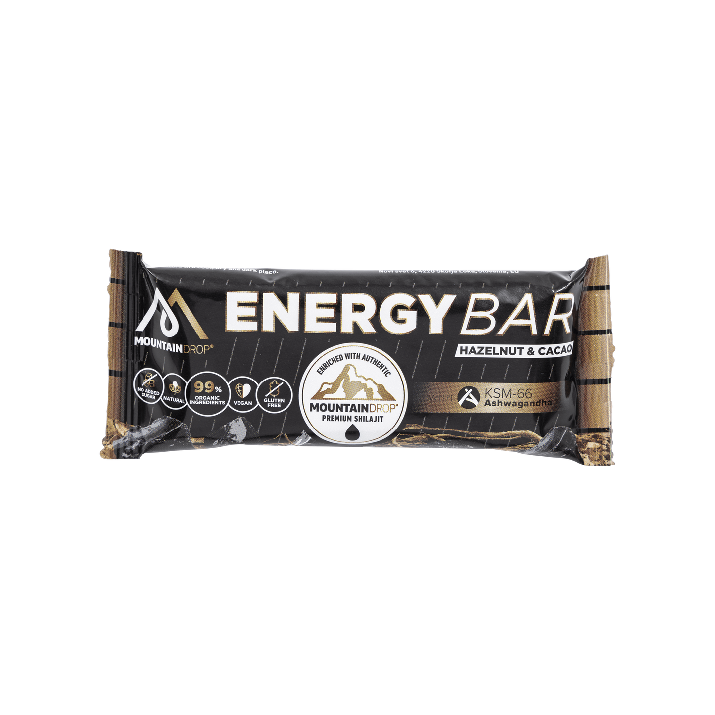 MOUNTAINDROP | Energy Bar | Shilajit en Ashwagandha KSM-66 | 45 gram