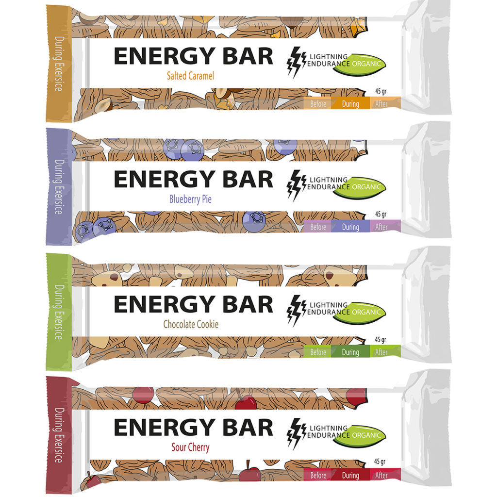 Probieren Sie den Lightning BIO Energy Bar | 15 Bio-Riegel mit natürlichen Zutaten